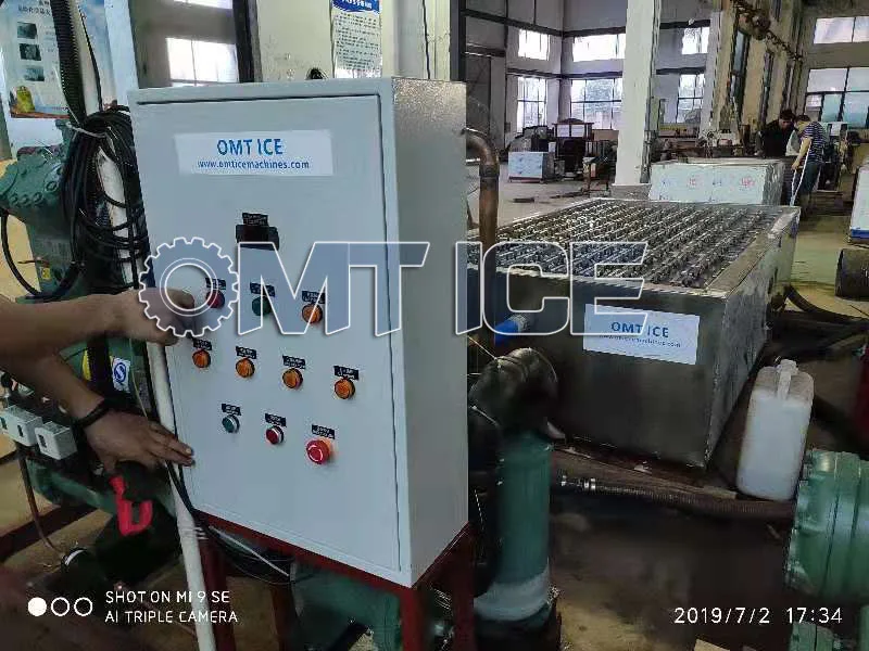 4000 kgs salt water block ice maker  suitable for ice workshop