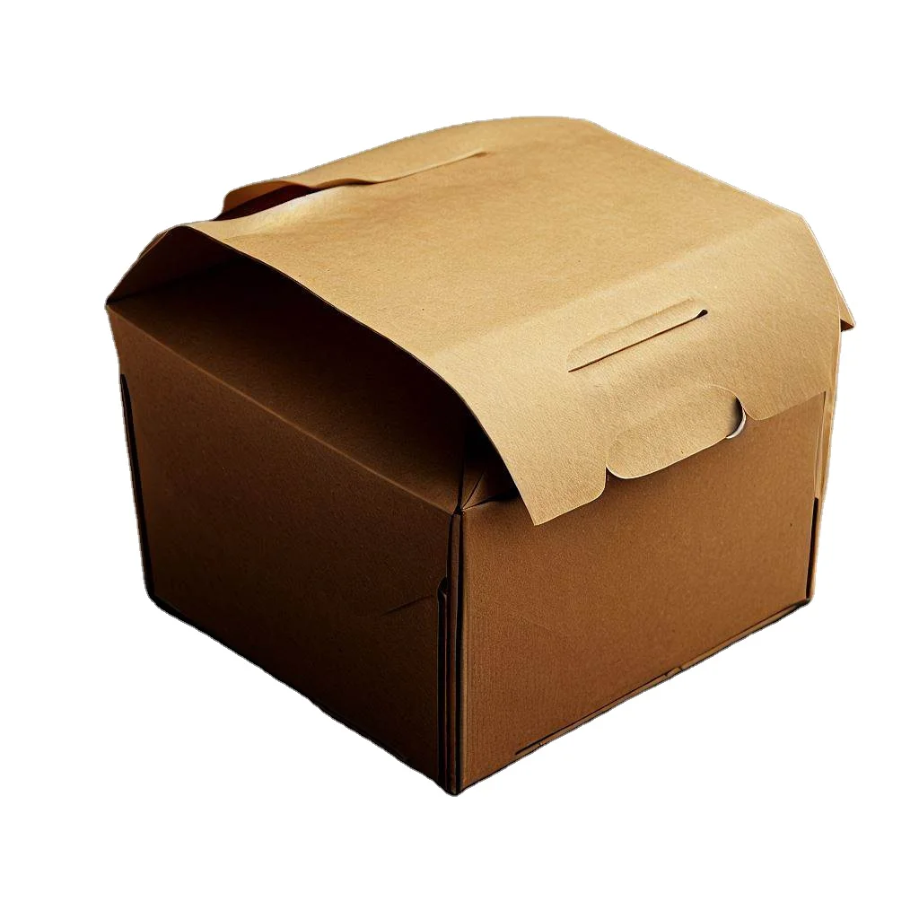 Wholesale Custom Size White Clear Window Paper Bread Box For Picnic Party Takeaway Food Packaging