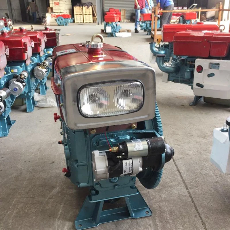 ZS1115DNL радиатор типа 24 HP одноцилиндровый дизельный двигатель с подсветкой для