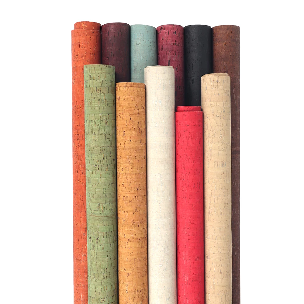 High Quality Soft Cork Natural Cork Fabric Thin Leather 9'x13' For Making Corks Shoes Sandal Notebook Bags