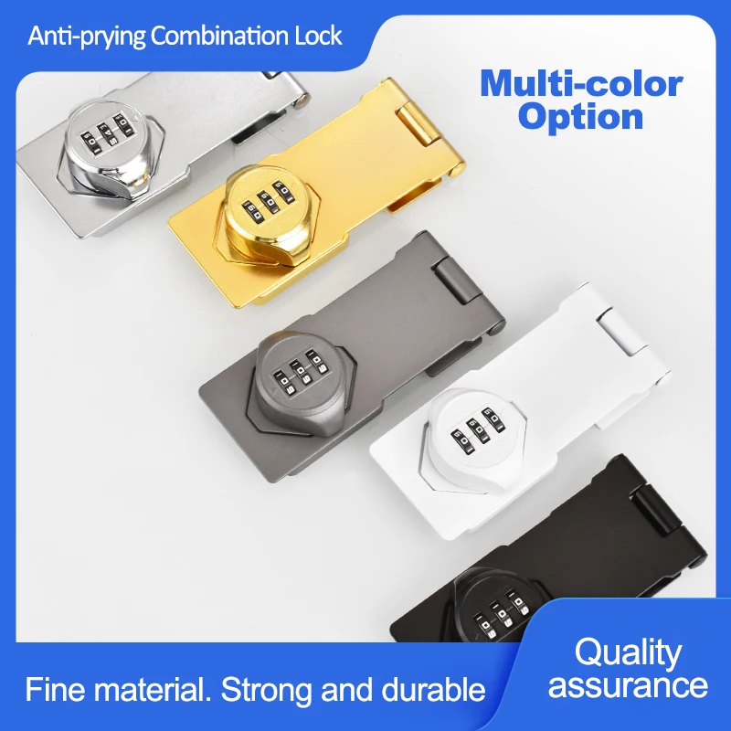 zinc alloy anti prying 3-digit password lock refrigerator locks hardware safety anti-theft file cabinet drawer twist knob locks