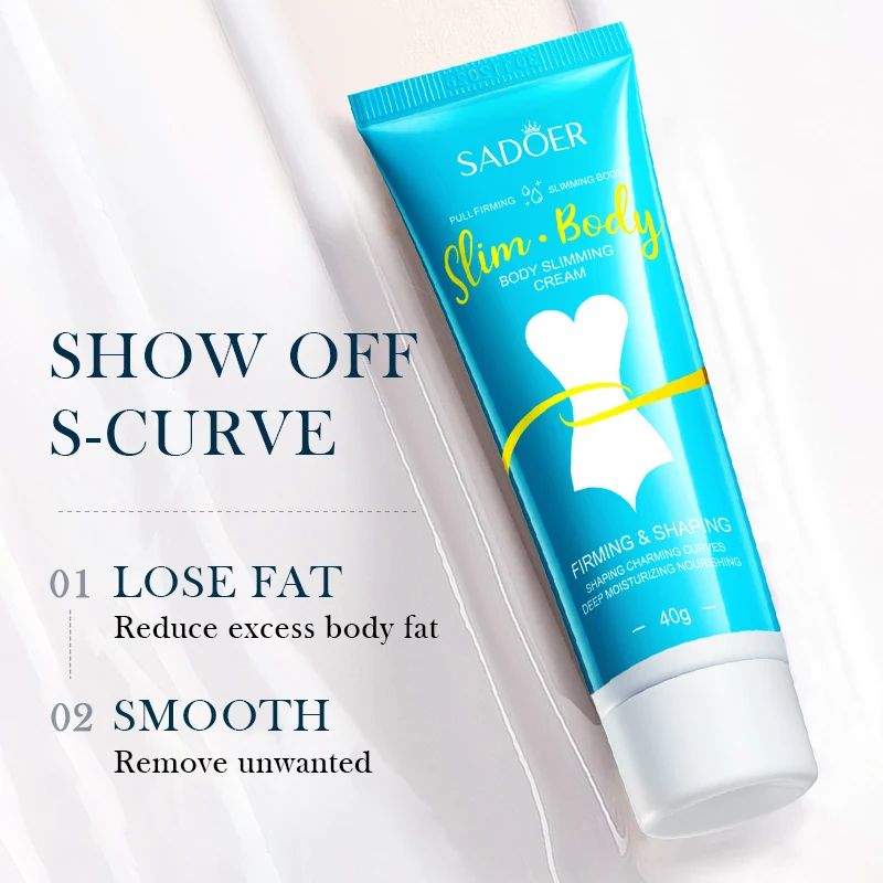 SADOER Fast Weight Loss Waist Fat Burning Slimming Cream Flat Belly High Cellulite Firming Slimming Body Cream Private Label