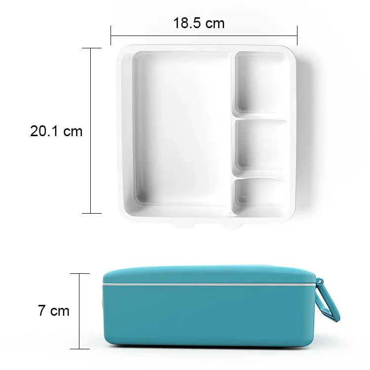 Wholesale luxury worthbuy 4 compartments customized kids adult salad fruit container bento lunch box