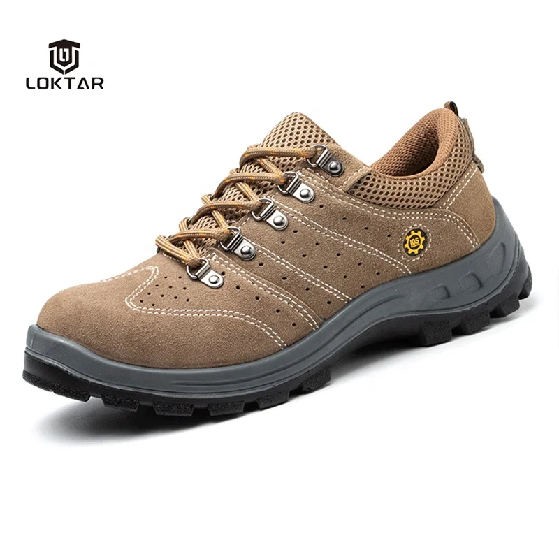 Comfortable Breathable Safety Shoes Worker Security Steel Toe Cap Shoes for Men