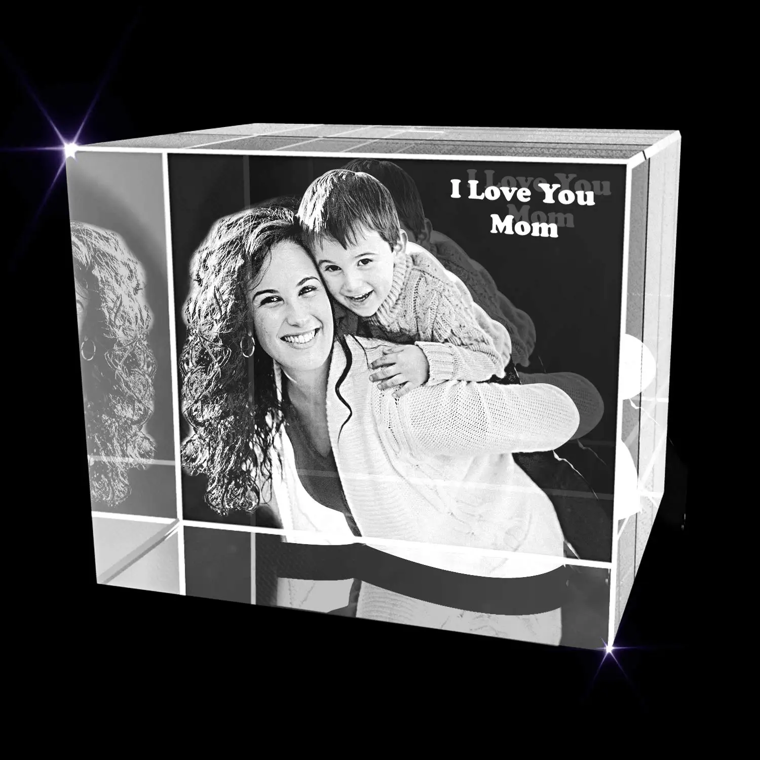 Factory Custom K9 Crystal Cube Photo Frame 2d/3d Crystal Cube Paperweight Blank Crystal Cubes For Engraving