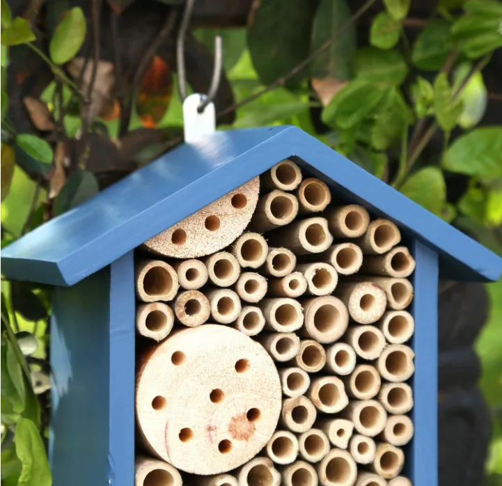 Wooden insect House  Outdoor Garden Bee nest
