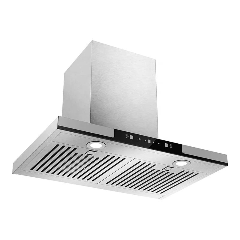 Sensor Touch Control Super Suction 600mm Stainless Steel Black Chimney Kitchen Exhaust Hood