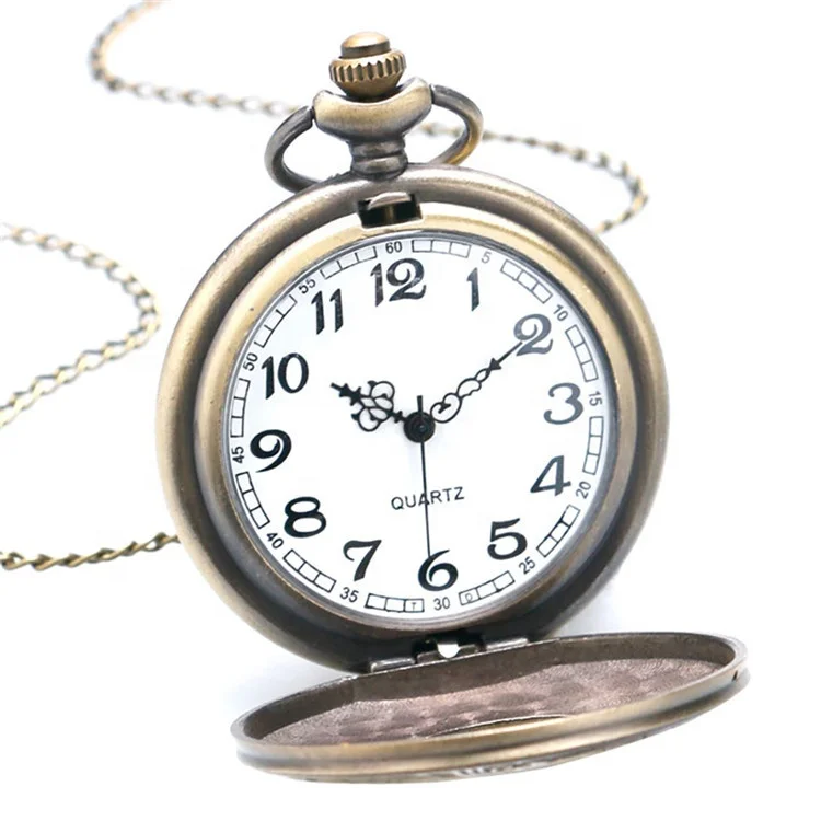 Vintage Charm Black Unisex Fashion Roman Number Quartz Steampunk Pocket Watch Women Man Necklace Pendant with Chain