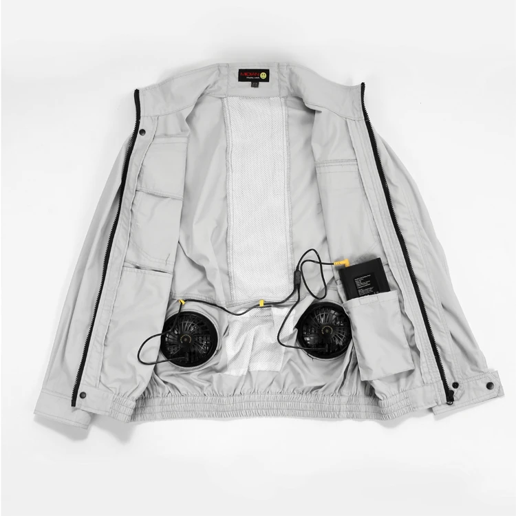 MIDIAN Gardening Building Farming Working Clothes with Cooling fans  Worker Wear Air Conditioned rechargeable Fan Jacket