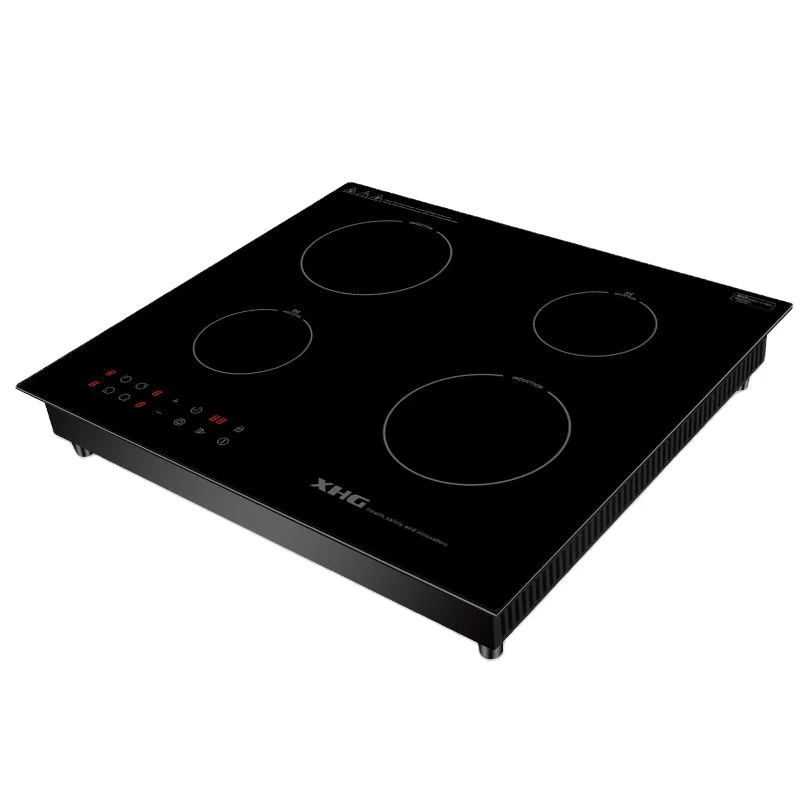 Restaurant induction hob wok cooking electric glass plate cooker, concave induction cooker top plate
