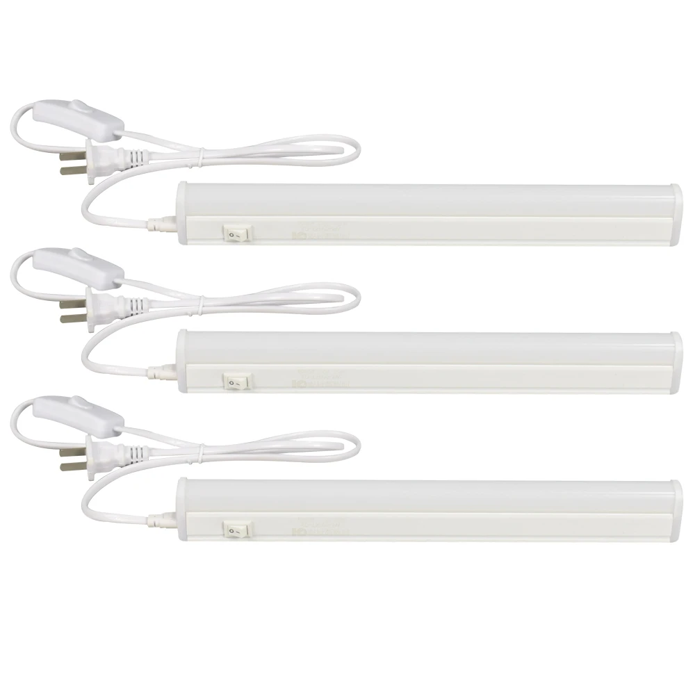 LED T5 Integrated Tube Lights 0.3m 0.6m Batten Light Connectable Bar Fluorescent LED Tubes IP44 Rated Aluminum Glass T8 LED Tube