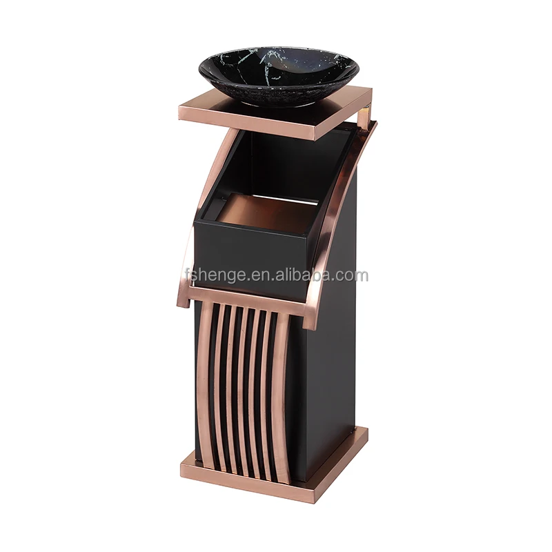 Hotel waste bins ashtray stainless steel trash can small trash bin / kitchen trash can