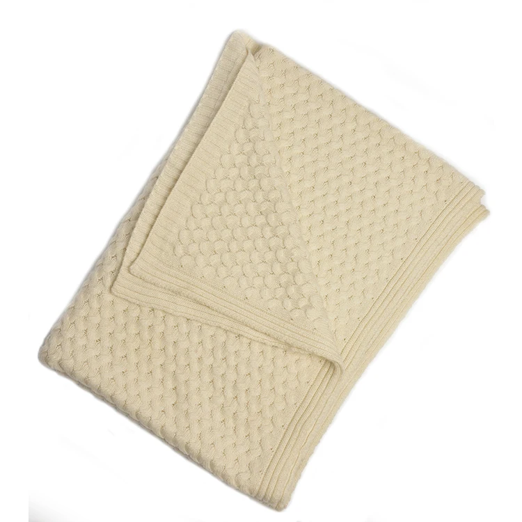 Manufacturers Cheap Price Inner Mongolian Lamb 100% Sheep Wool Knitted Blanket for Travel Use