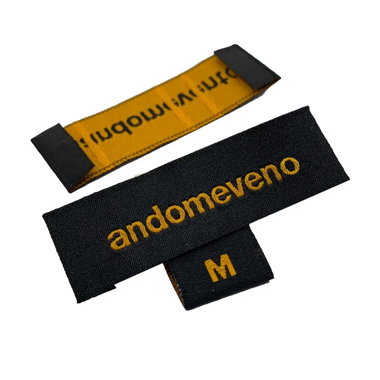 
Custom Sewing Garment Labels Clothing Tags And Clothing Labels Center Fold Woven Label for Clothes 