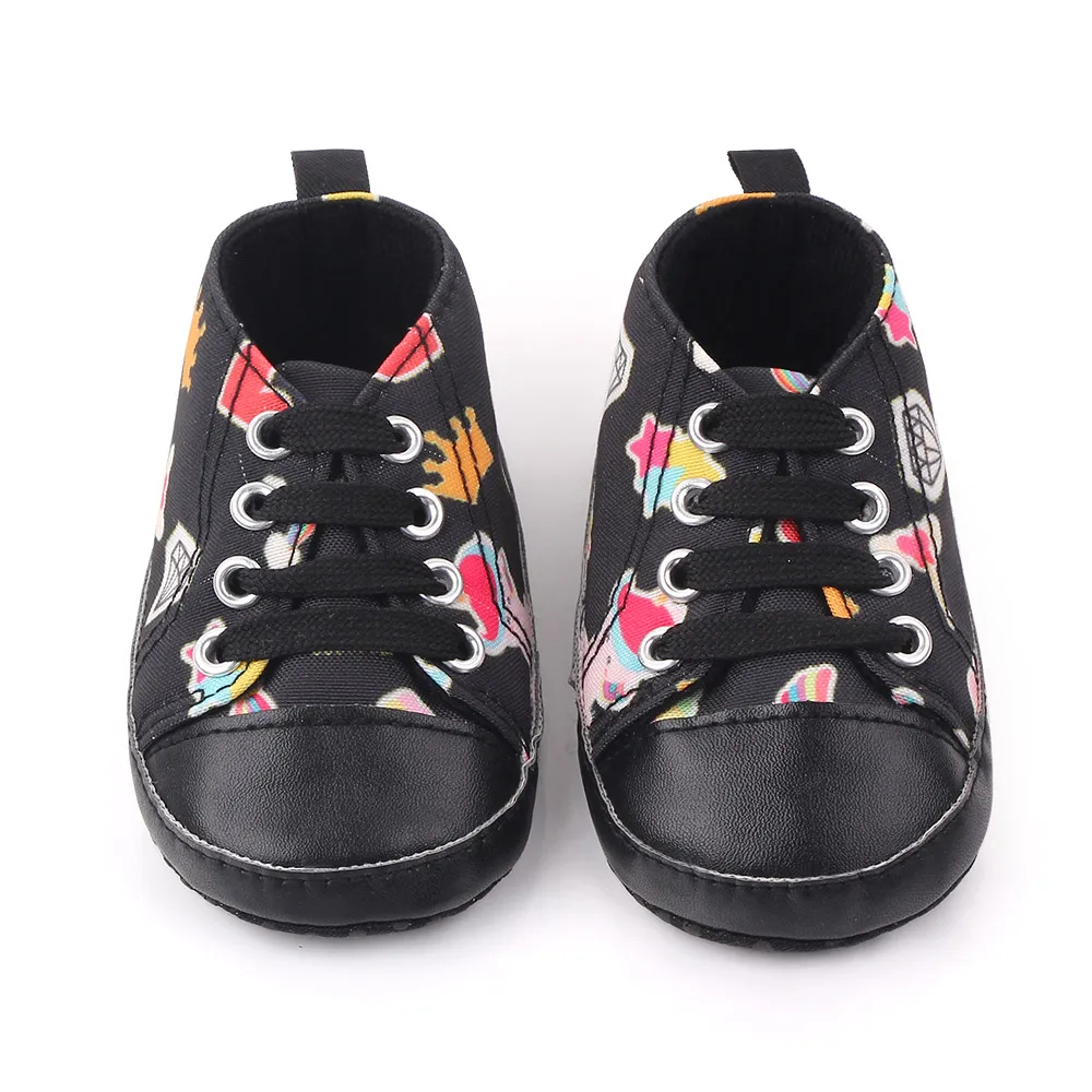 Cool black canvas baby boy shoes cheap shoes