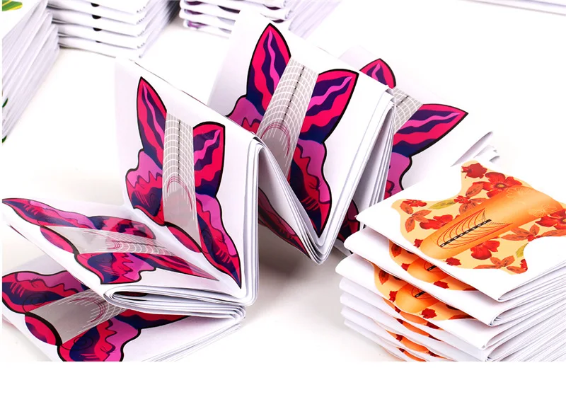 Hot sale Wholesale Extension Form For Nails Extend 100pcs/Roll Custom Forms Oem Paper Tray  Press On Arts Tool for nail