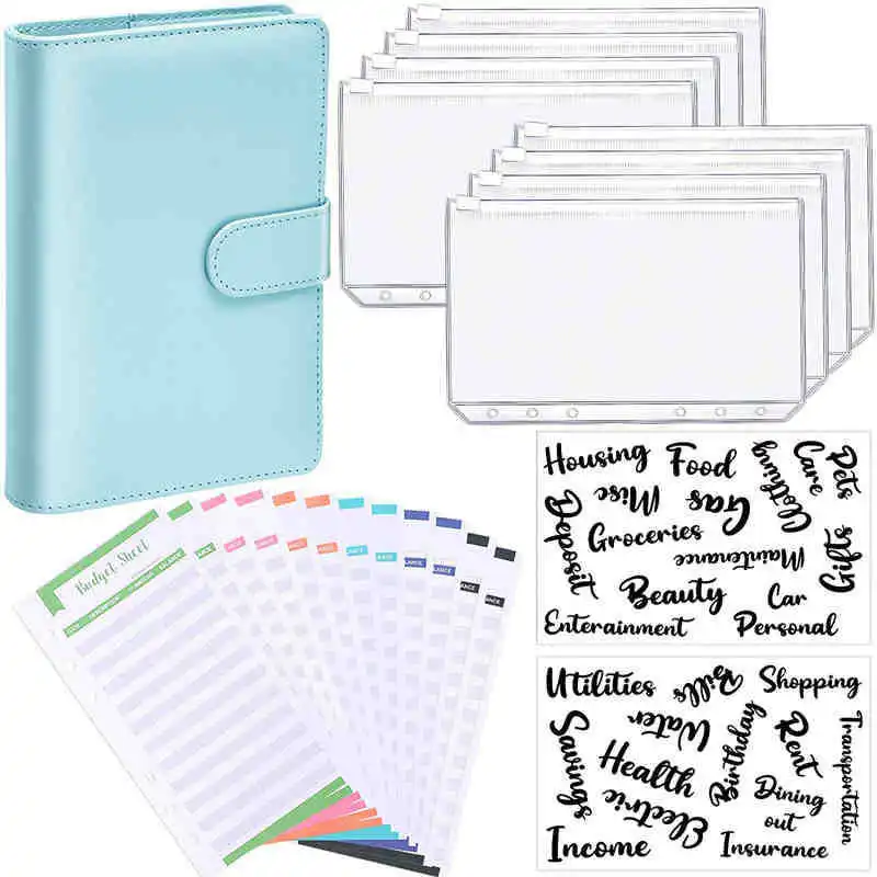 Wholesale A6 Budget Binder Set Cash Envelope Budget System Binder Planners With  zipper Expense Budget Sheets And Label Sticker