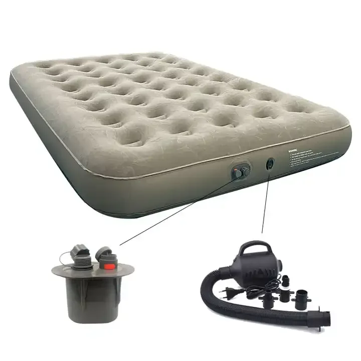 customised outdoor camping moisture-proof air mattress 2 person portable inflatable bed