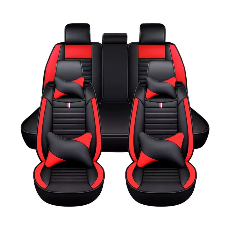 Autoyouth Luxury Full Set With Waterproof Sport Design Universal Leather Car Seat Covers