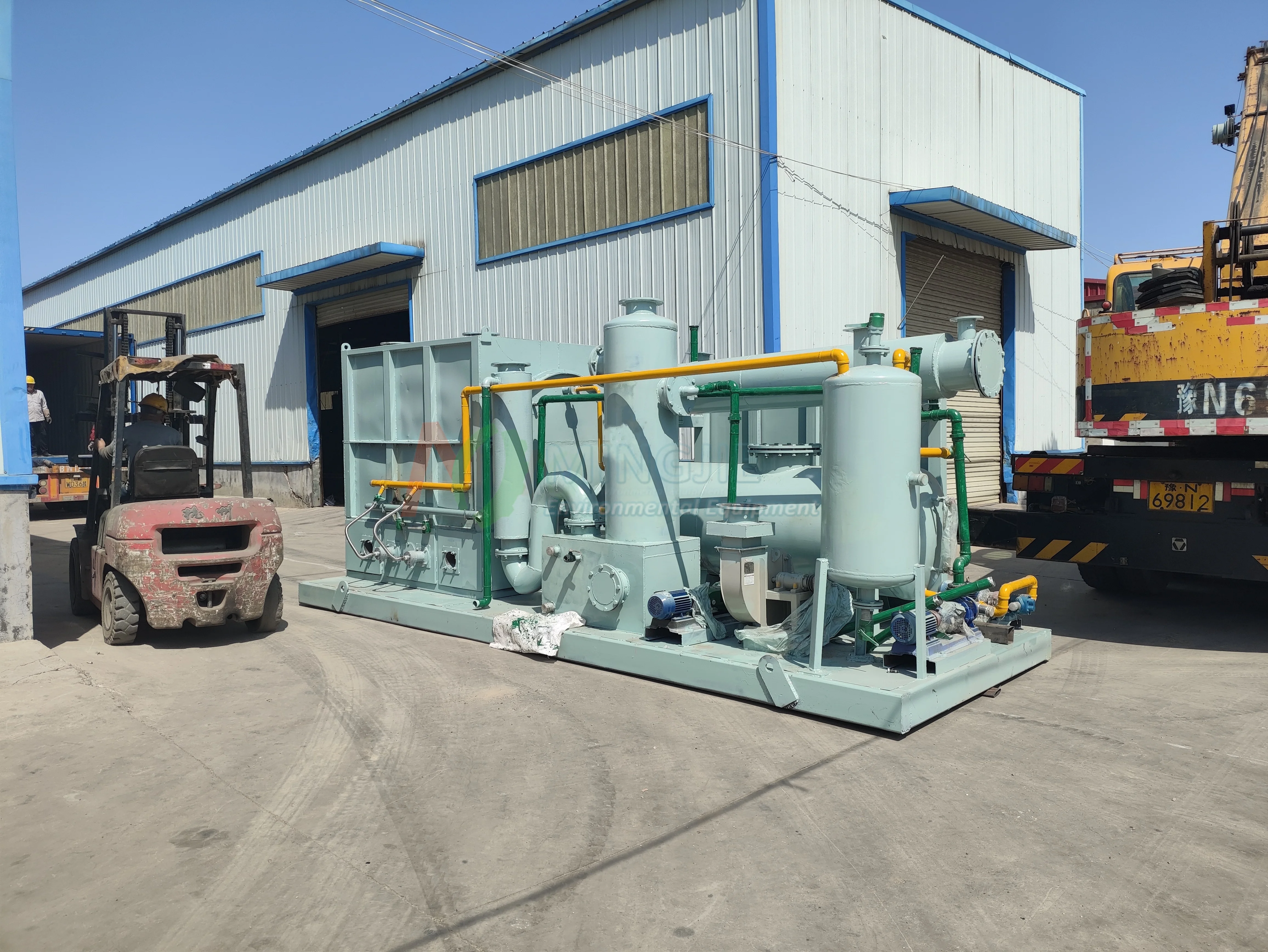 Small Distiller Pyrolysis Oil To Diesel Used Oil Recycle Machine