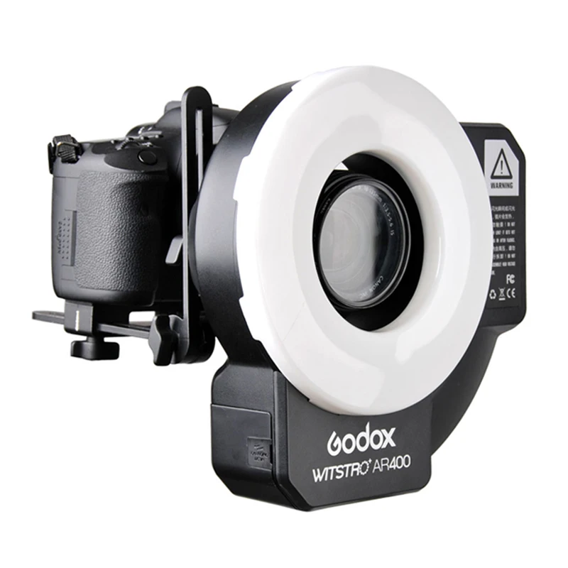 Godox AR400 400 Вт литий-ионный аккумулятор ЖК-панель мощная Макросъемка светодиодная Кольцевая вспышка Speedlite комплект освещения для видеосъемки камеры