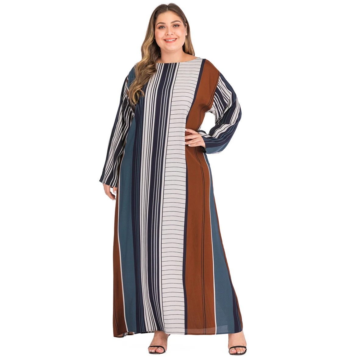 
Long dress chiffon new style abaya dubai muslim dress moroccan kaftan dress 