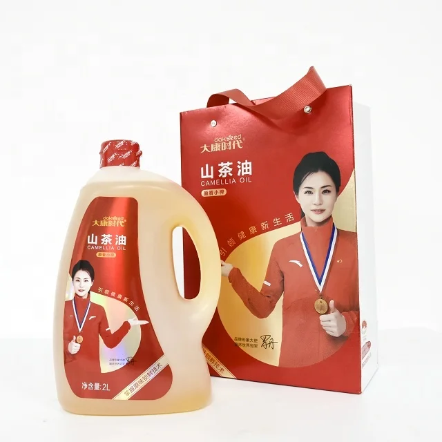 Naked camellia flavor cold pressed cooking oil and cosmetic material oil  2L