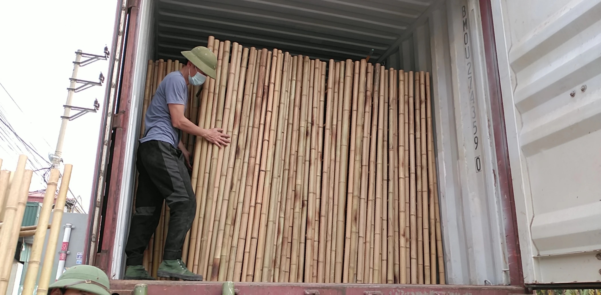 Бамбуковая лестница сделано во Вьетнаме