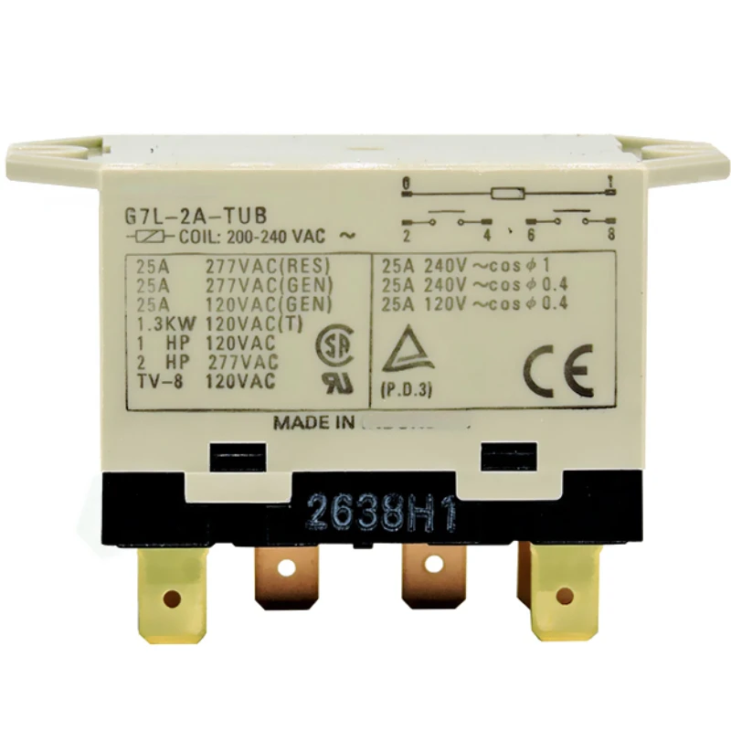 G7L-2A-TUB Original Authentic G7L-1A-TUBJ Power Relay AC220V DC24V G7L-2A-TUB G7L-2A-TUBJ Air Condition Relay