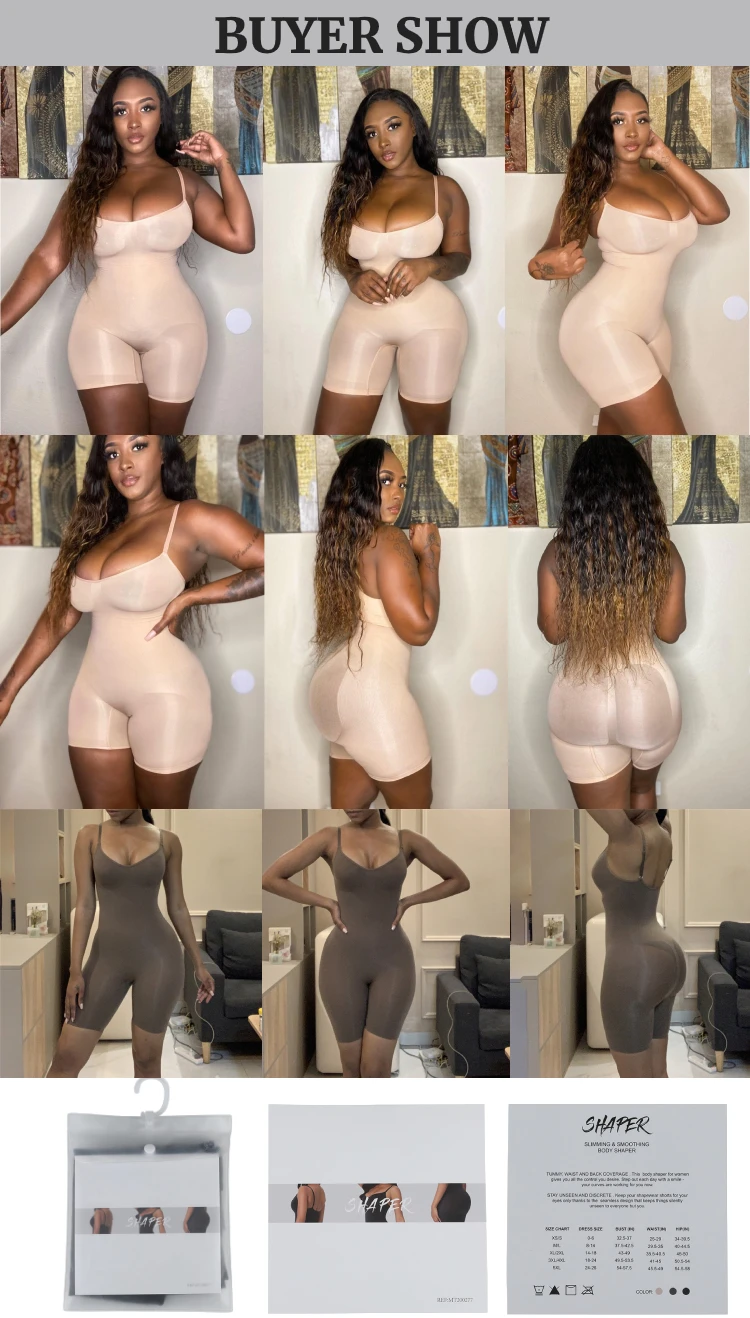 
High Elasticity Women Butt Lifter Shapewear Slimming Tummy Control Full Body Shapers 