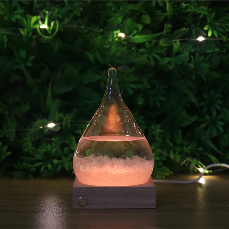 3D ночник с USB-зарядкой оптом светодиодная лампа настроения RGB деревянным основанием и стеклом для детской комнаты