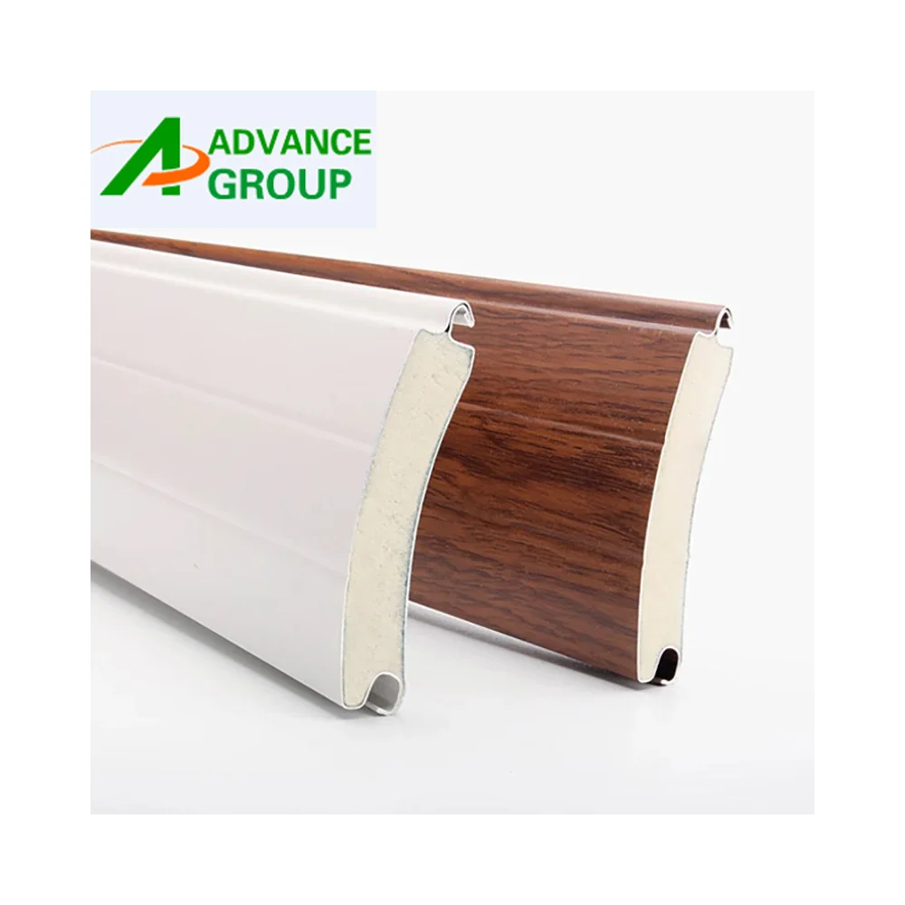 Metal Extrusion Profile 55mm Aluminum Foam Filled Shutter Slat for Roller Shutter Door