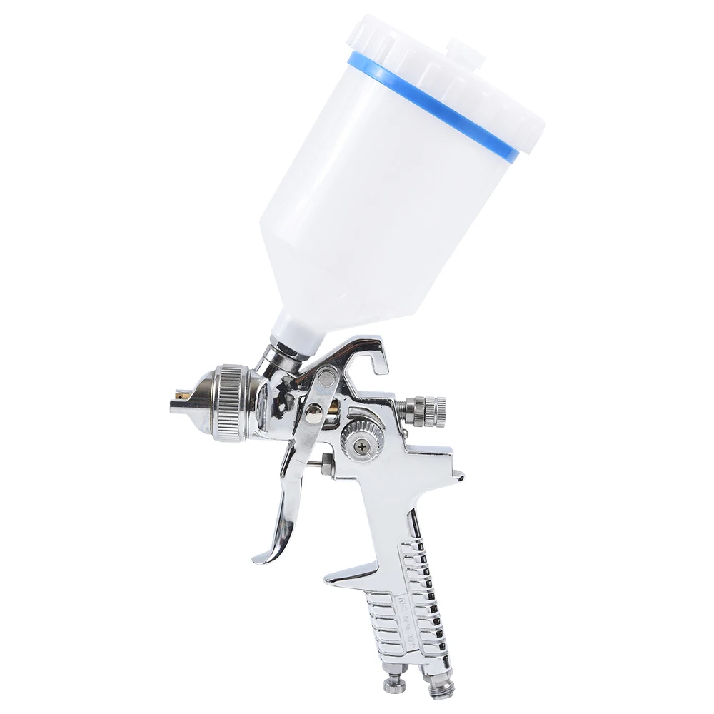 H-827 HVLP Pneumatic Cars Painting Tools Nozzle Size 1.4mm 1.6mm Cup 600ml Water Based Sliver Spray Gun