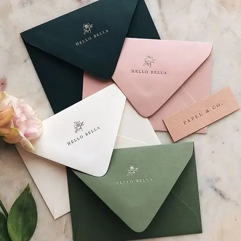 Оптовая продажа, бесплатный образец конверта для рождественских поздравительных открыток, открытки с индивидуальным дизайном