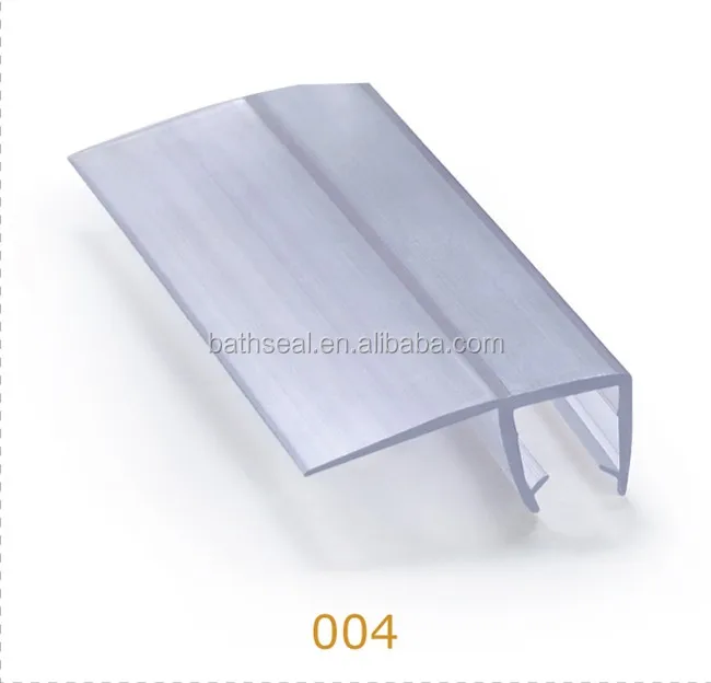 .Hot sale Shower door bottom rubber seal strip waterproof clear PVC  shower sealing