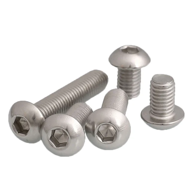 M3x6mm Titanium Alloy Button Head Torx Screws Bolts Head Bolts Screws
