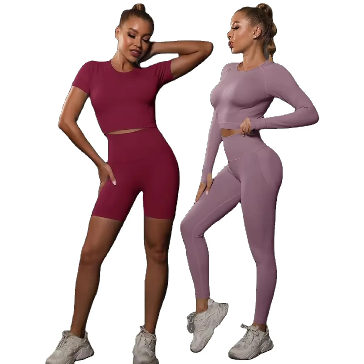 Gym Wear  Slim Scrunch Butt  Activewear Sets Seamless Fitness Women Sportswear Fitness 2 Piece Set