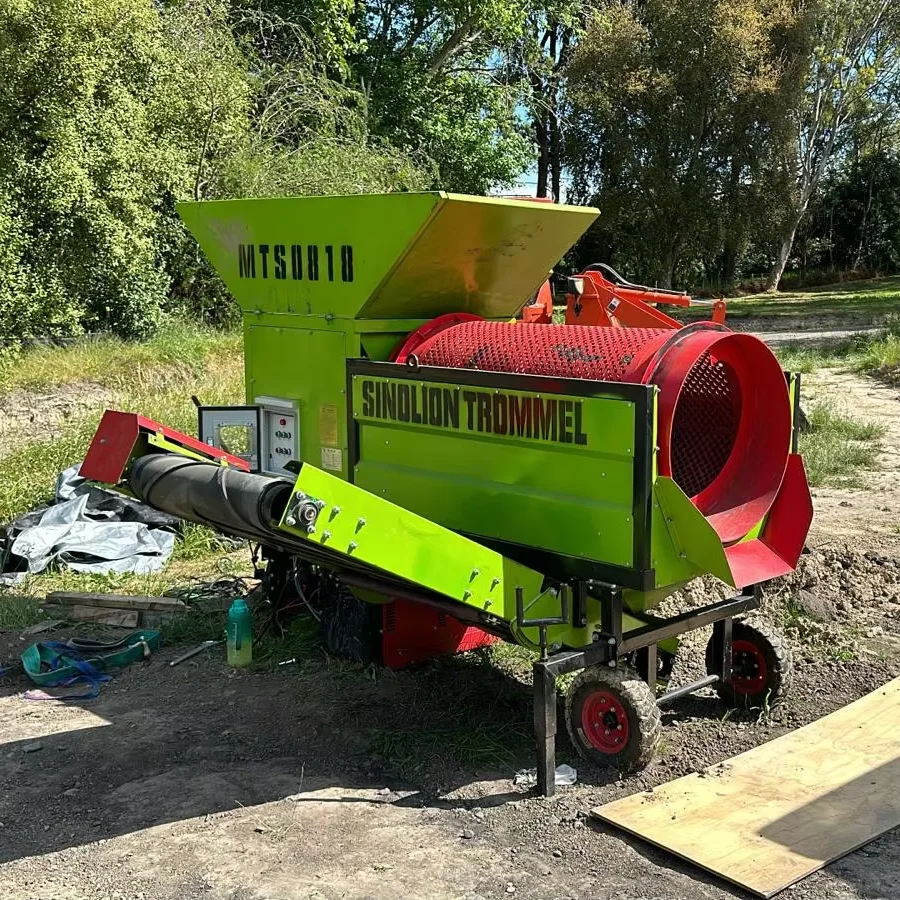 Factory price compost drum sieve sand stone separator small topsoil trommel screen  stone trommel screen