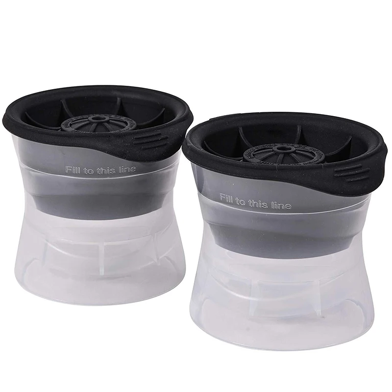 Лидер продаж Amazon, большая сфера, форма для льда, легко снимаемая форма для изготовления виски и льда, многоразовая силиконовая форма для льда