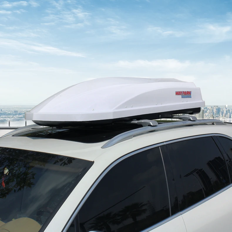 Material 550L Roof Cargo Box Universal Roof Luggage Rack Box Wholesale High Quality Not Easy to Damage Abs White 1 Set 3016 T/T