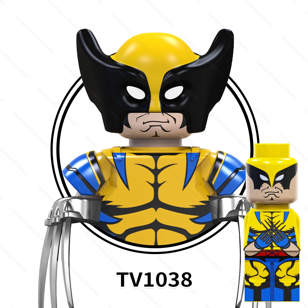 TV6205 Movie Super Heroes Wolver-ine Dead Omni Man Invincible Kang the Conqueror Riot Venom Pool Building Blocks For Kids Toys