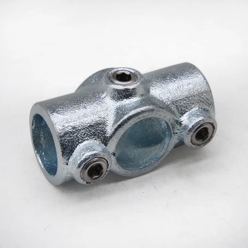 Galvanised Pipe Handrail Connectors Sleeve Joint Structure Pipe key Clamps