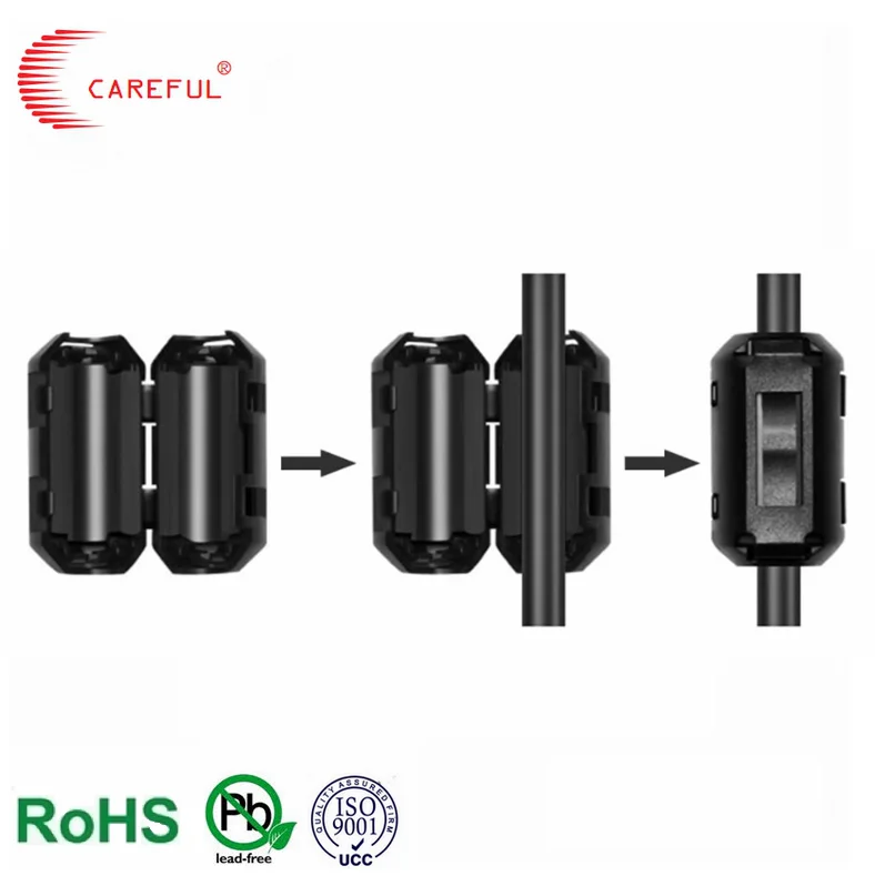 Clamp on NiZi Ferrite Core   cable clamp ferrite core
