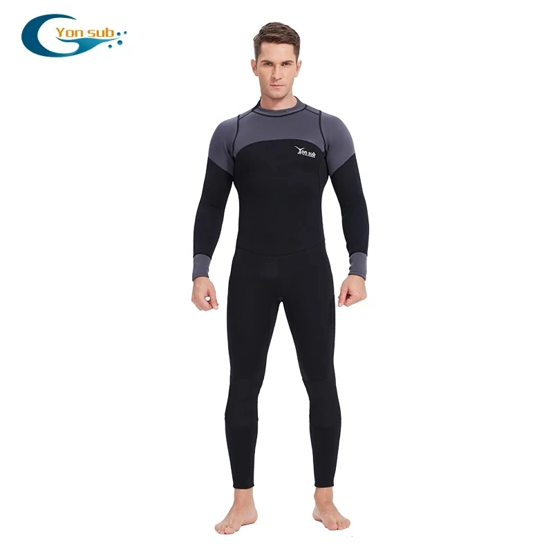 3mm full long wetsuit one piece diving suit for adult