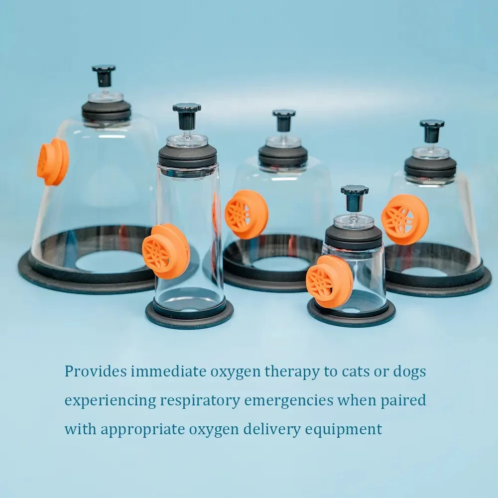 Veterinary Clinic Pet Pvc Face Oxygen Anesthesia Mask Pet Dog Cat Oxygen Breathing Mask