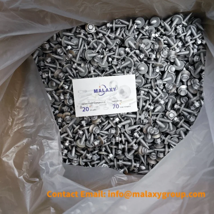MALAXY Bimetal Stainless Steel 316+scm 435 Sus Metal Compound Hex Head Composite Self Tapping Bi-metal Screw