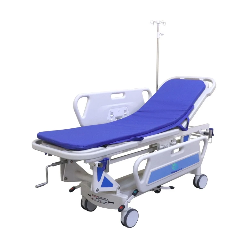 SPT12 Quality hospital patient transfer ambulance stretcher, emergency room stretcher, adjustable mobile stretcher
