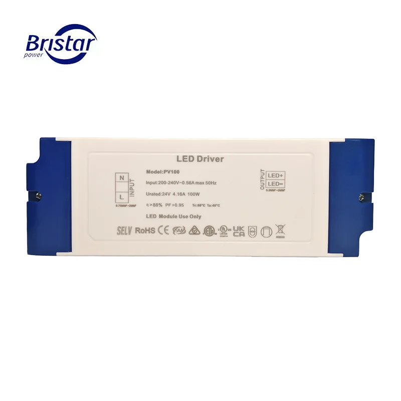 Non--dimming Constant Voltage 100W Power Supply 24V 4.16A Led Driver for Led Lighting