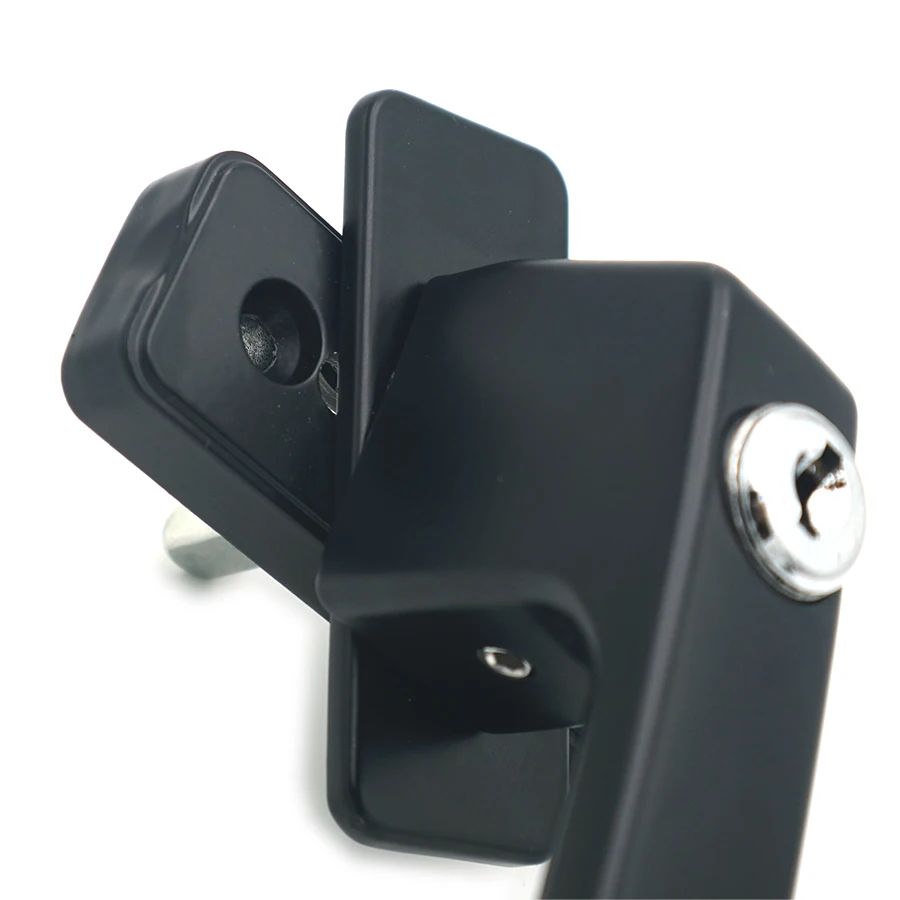 High Quality black Aluminium Door & Window Handles with key lock