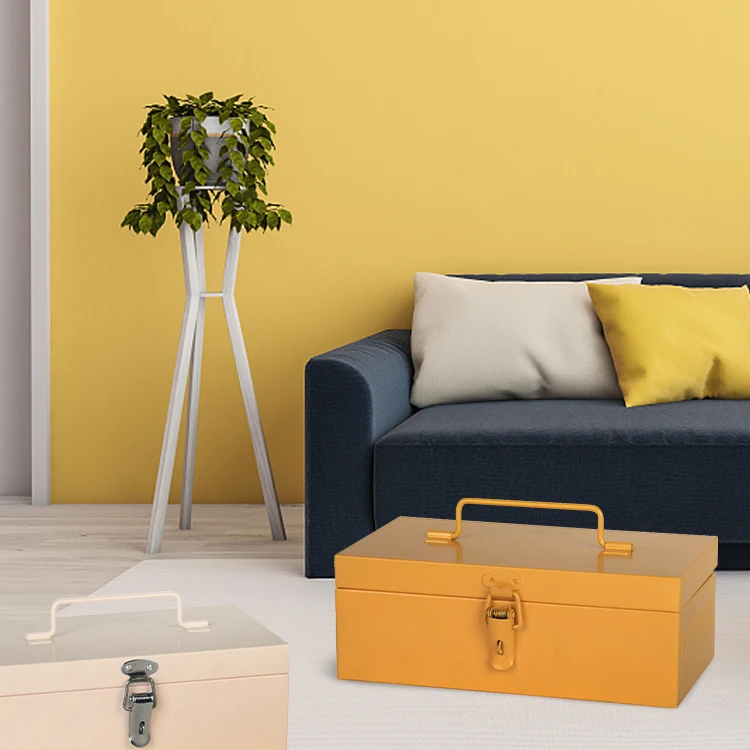 Decorative Treasure Chest Gift Box Cheap Storage Organizer Trunk Metal Tool Box